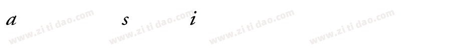 Adobe Garamond Semibold Italic Expert字体转换